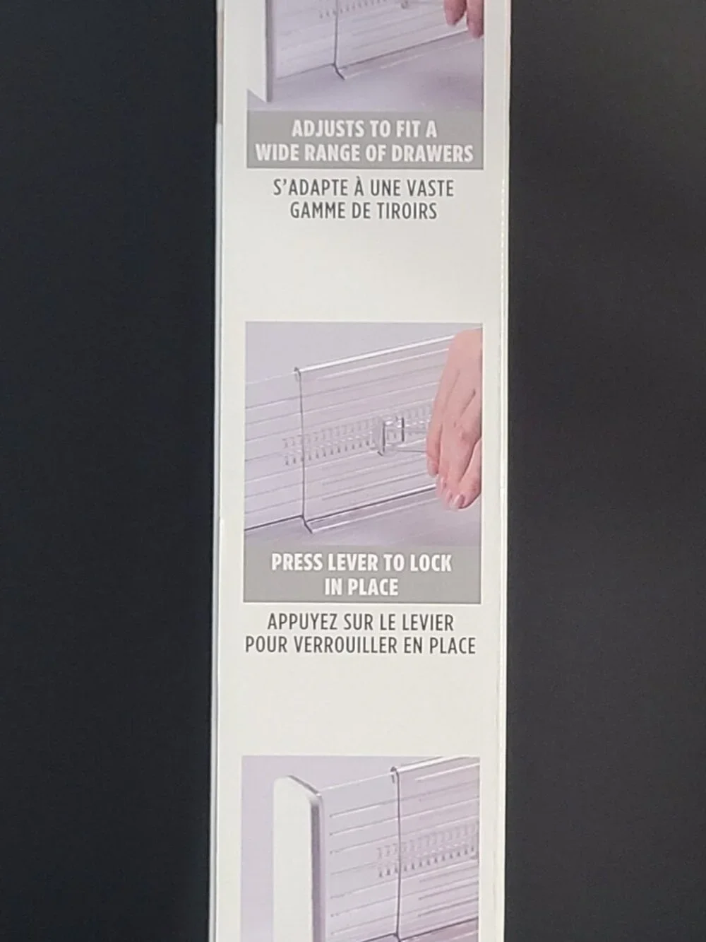 Idesign Drawer Dividers Clear- 1 Set